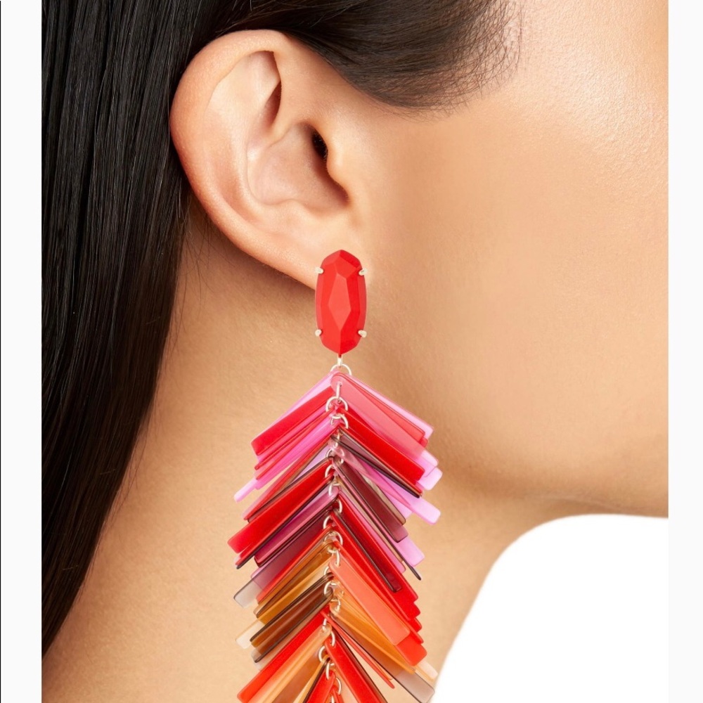 NWT Gorgeous Kendra Scott Justyne in red tones.❤️ - Picture 2 of 6